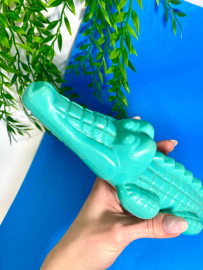 Детская игрушка "Крокодил". Твердый пластмасс. Винтаж, СССР. Картинка 4